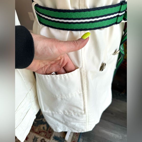 Steve Madden White Trench Coat - Picture 12 of 15